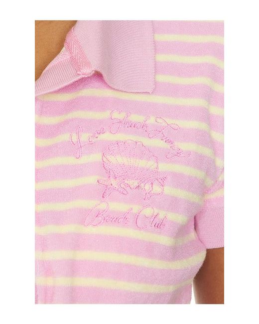 LoveShackFancy Pink Waverlynn Polo