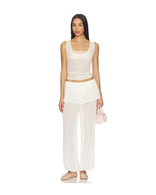 MORE TO COME White Laguna Balloon Pant