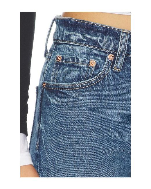 Pistola Blue Aleks Mid Rise Straight Leg Jeans