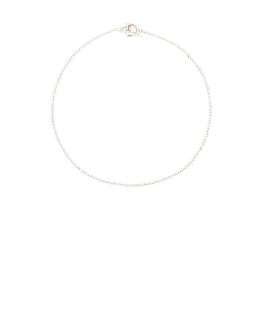 Loren Stewart White Stone Toggle Necklace