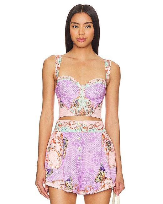 Agua Bendita Multicolor Crop-Top Lupe