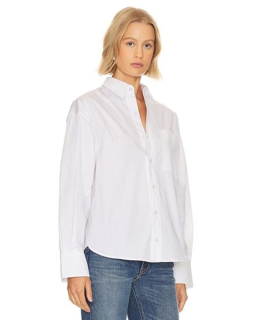 GRLFRND White X Lindsi Lane Button Down Shirt