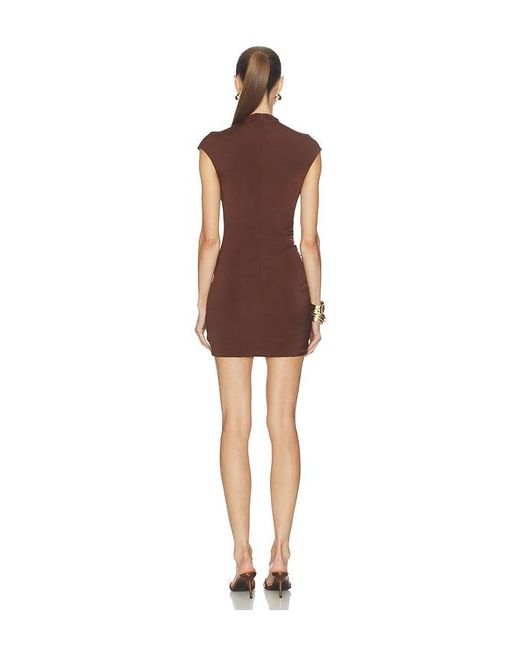 Camila Coelho Brown Evalda Mini Dress
