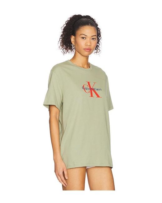 Calvin Klein Green Monologo Tee for men