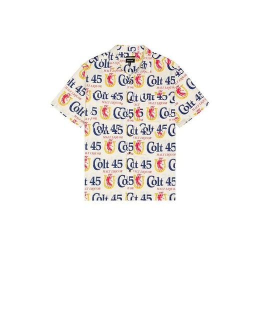 Brixton Blue X Colt 45 Short Sleeve Shirt for men