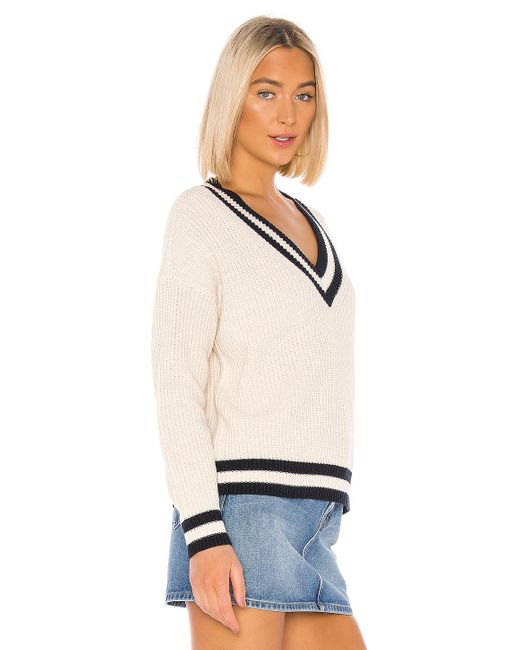 women's v neck varsity sweater