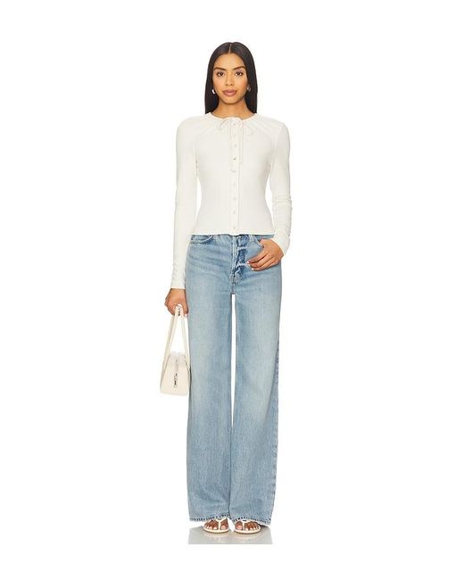 geel White Jane Cardigan