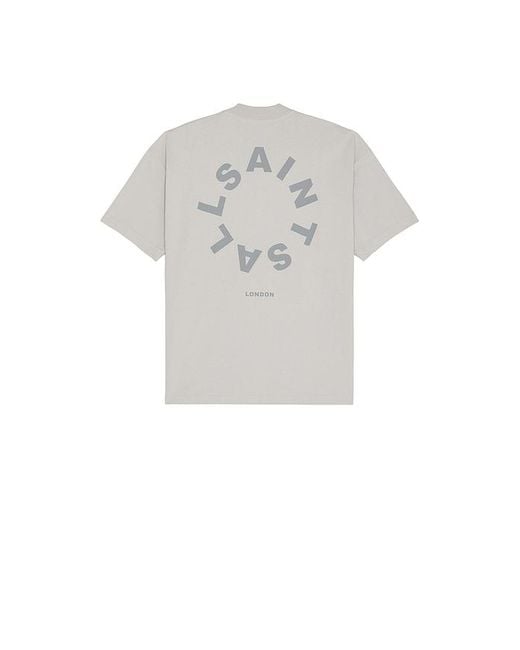Camiseta Cuello Redondo Tierra En Color Gris Talla (También En M, S, Xl/1X) AllSaints de hombre de color White