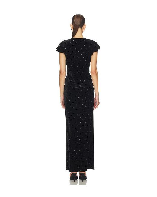LoveShackFancy Black Melora Dress