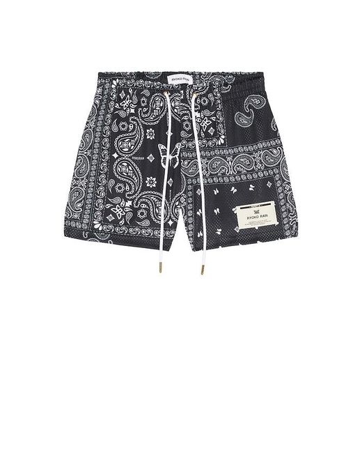 Ryoko Rain Black Original Paisley Shorts for men