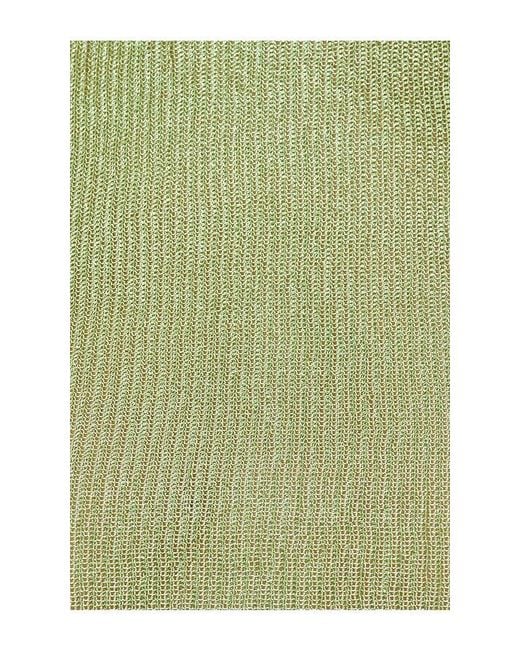 SER.O.YA Green Minnie Metallic Knit Halter Top