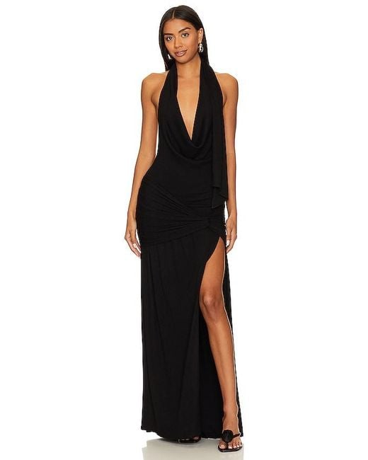 Nbd Black Veena Maxi Dress