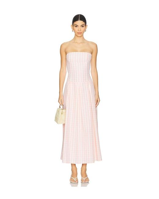 MORE TO COME White Adley Strapless Maxi Dress