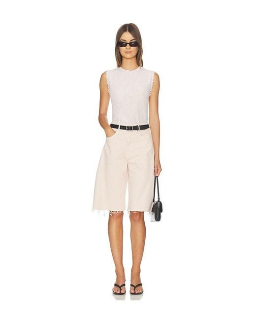 Mother Natural The Half-Pipe Bermuda Fray Shorts