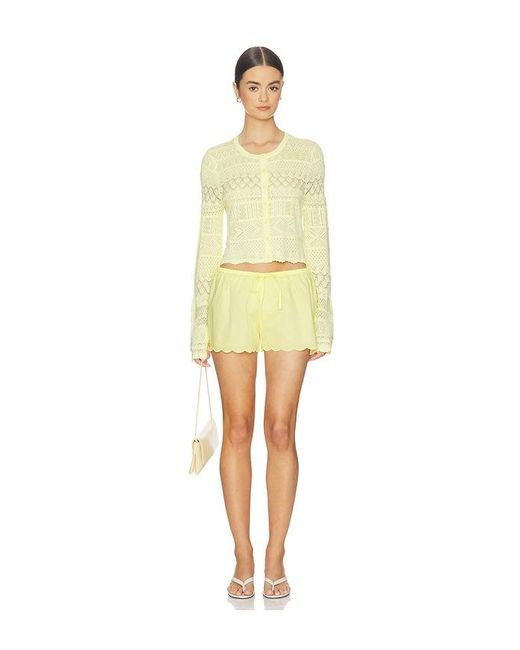 LoveShackFancy Yellow Strick Brigette