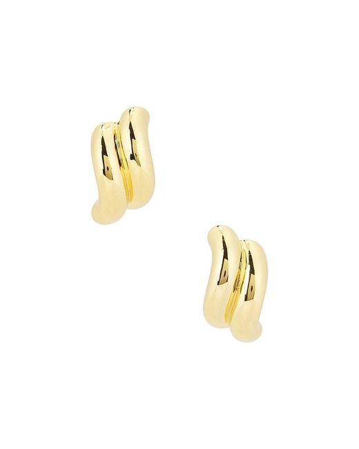 Eddie Borgo Metallic Torsade Stud Earrings