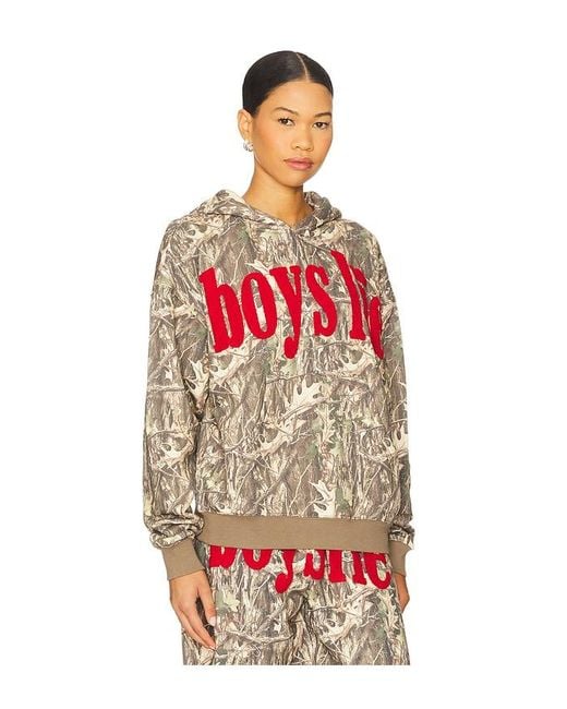Boys Lie Red Manhunt Racer Hoodie