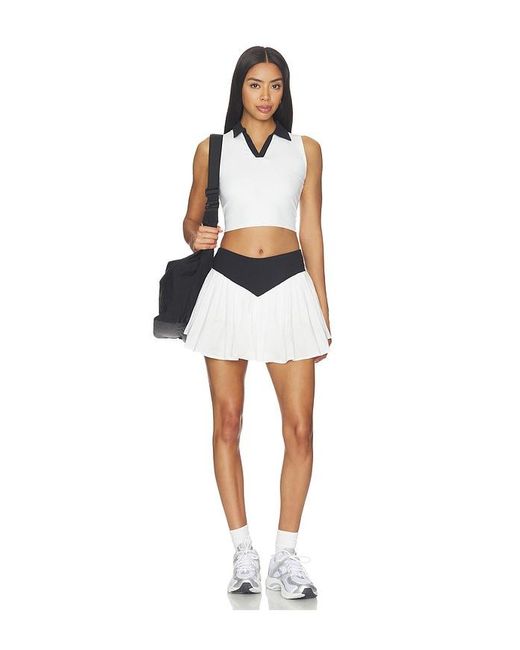 Nubyen Multicolor Ba?Os Tennis Pleated Skort