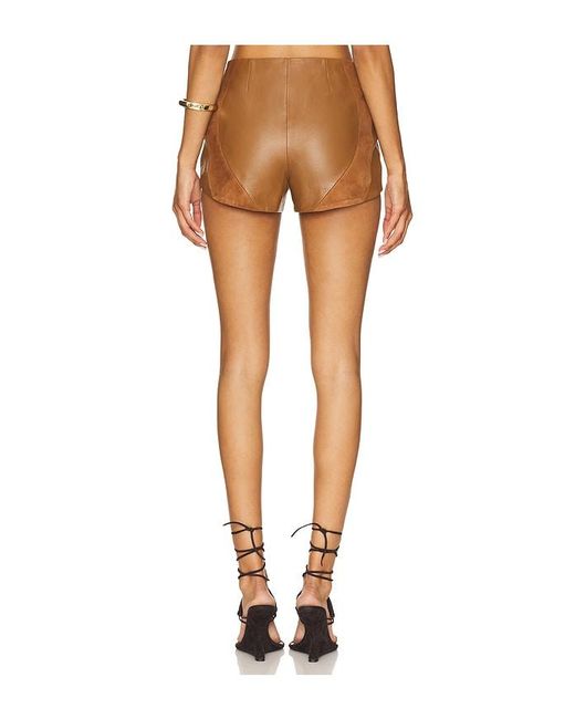 retroféte Multicolor Agda Suede Short