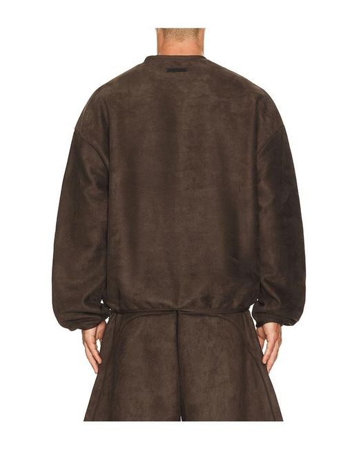 Fear Of God Brown Signature Modern Crewneck Sweatshirt for men