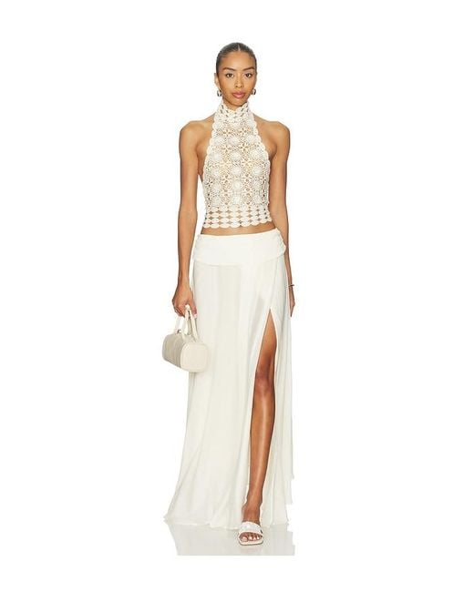 Bec & Bridge White Ania Halter Top