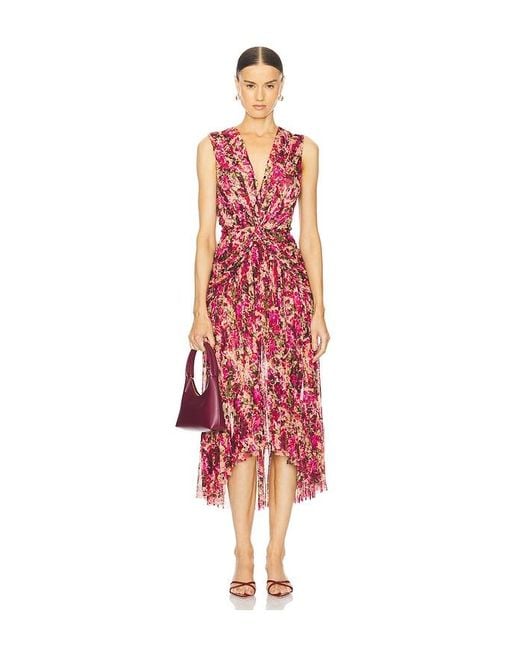 MISA Los Angles Red Ava Dress