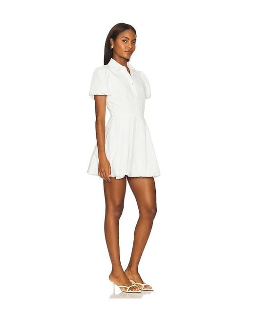 ALL THE WAYS White Tyla Button Up Dress