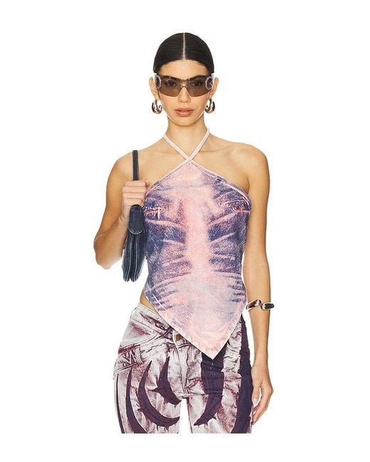 MASHA POPOVA White Whisker Bandana Top