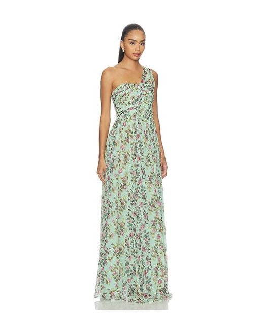 Ulla Johnson White Aureline Silk One Shoulder Gown