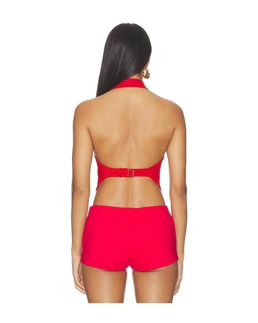 retroféte Red Tinsley Knit Vest