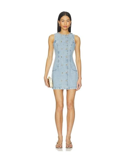 retroféte Blue Hanna Denim Dress