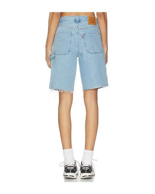 Levi's Blue Baggy Dad Utility Jort