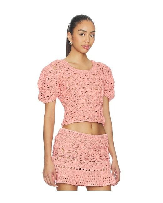Aniye Records Pink Mabel Top