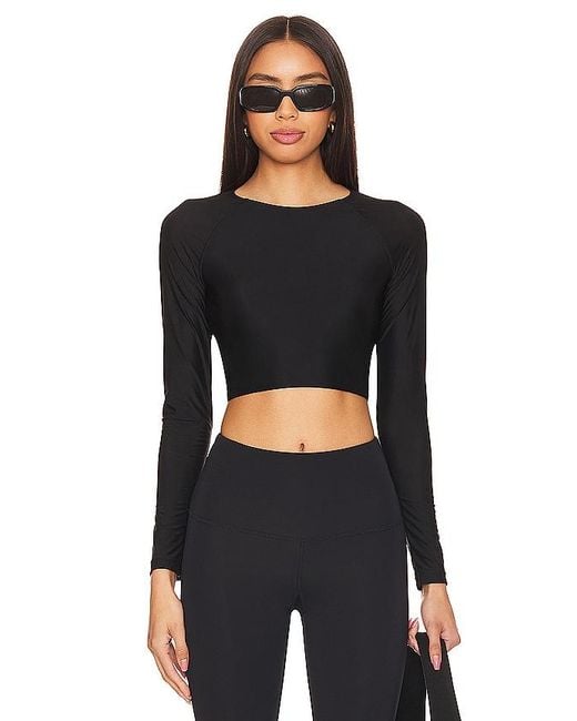 Wolford Black Active Flow Long Sleeve Top