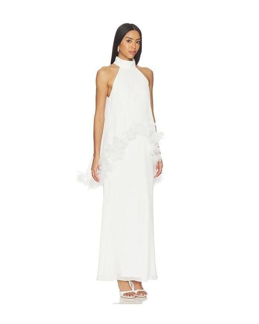 Elliatt White Poppy Layered Gown
