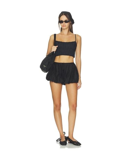 Lovers + Friends Black Caden Bubble Short