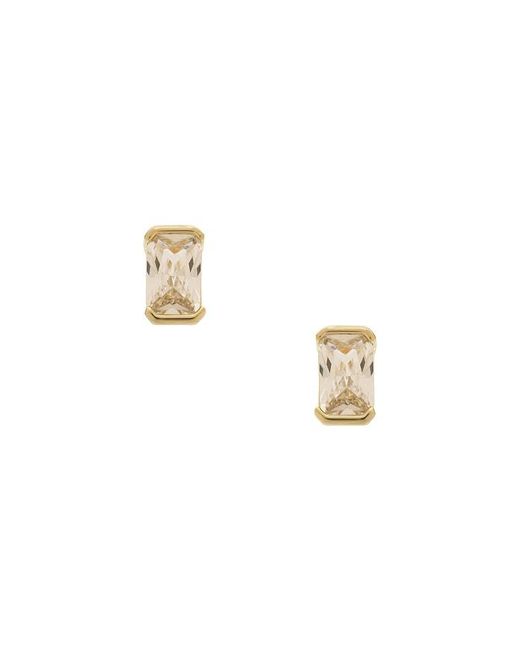 By Adina Eden Metallic Colored Cz Baguette Stud Earring