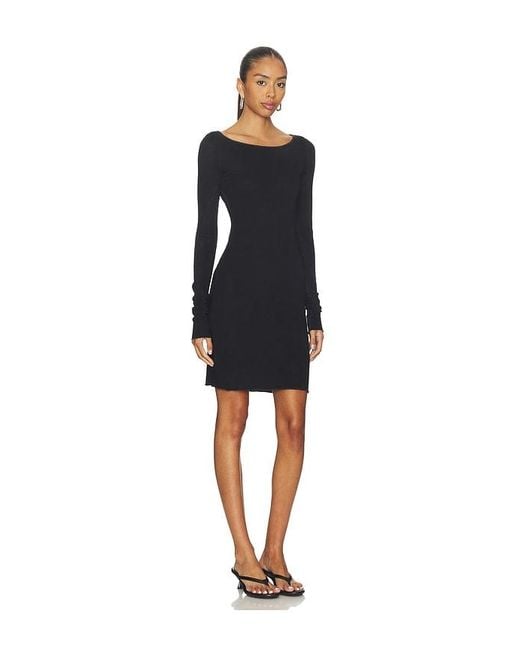 Cotton Citizen Black Marbella Mini Dress