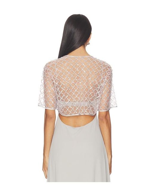 Fleur du Mal White Embellished Cape