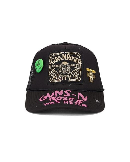 MadeWorn Black Gnr Was Here Trucker Hat for men