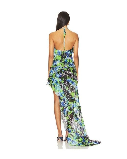 Elliatt Blue Briony Asymmetrical Maxi Dress