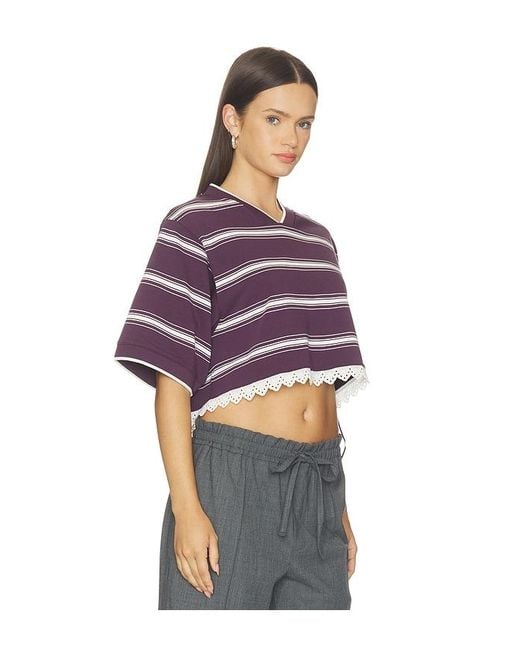 Bec & Bridge Purple Luisa Cropped Jersey