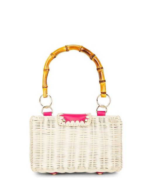 BTB Los Angeles Pink Mason Bamboo Clutch Bag