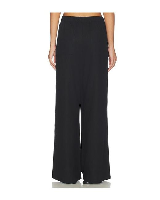 PAIGE Black Jude Linen Pant