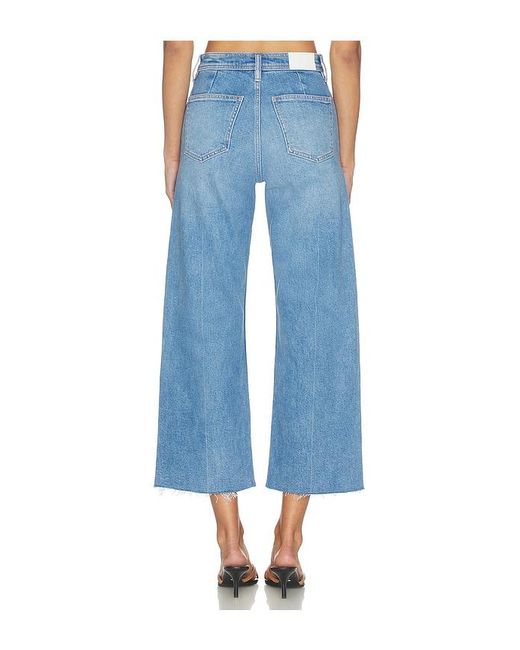 Pistola Blue Penny Crop High Rise Wide Leg Jeans