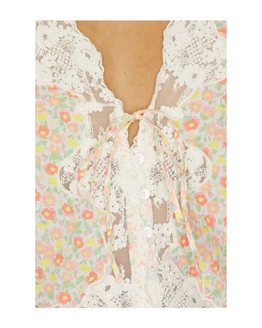 Rixo White Ursula Top