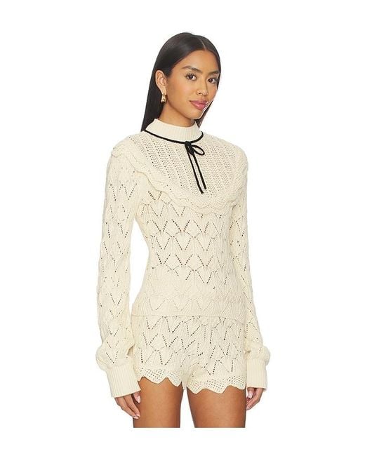 Lelia Top en Cream For Love & Lemons en coloris Natural