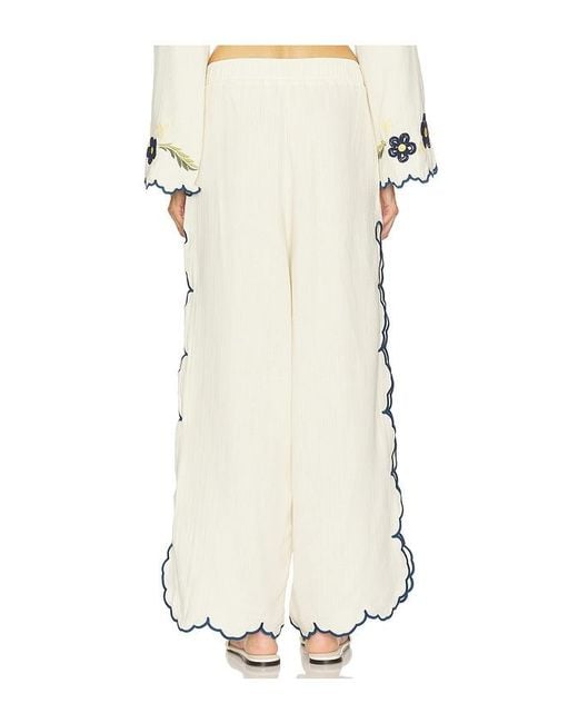 Agua Bendita White Winter Pants