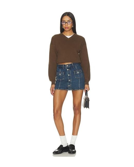 Levi's Blue Button Front Skort
