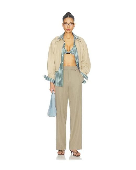 HOMMEGIRLS Natural Straight Leg Pant